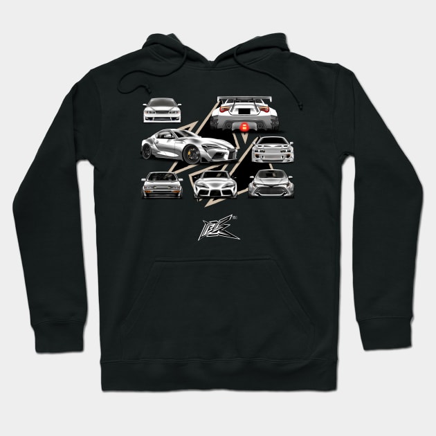 toyota gr collection Hoodie by naquash